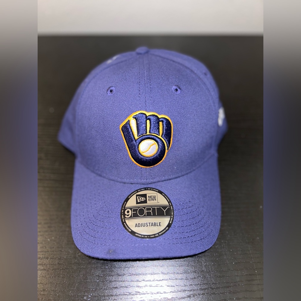 Milwaukee Brewers MLB New Era Authentic Collection Alt 2 59FIFTy fitted hat